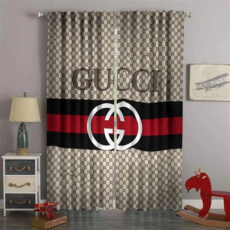 gucci door|gucci curtains for living room.